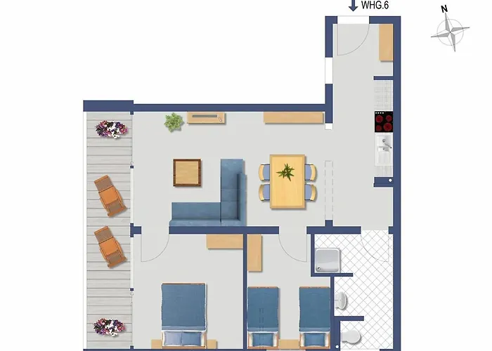 Inseltoern 6 Apartman